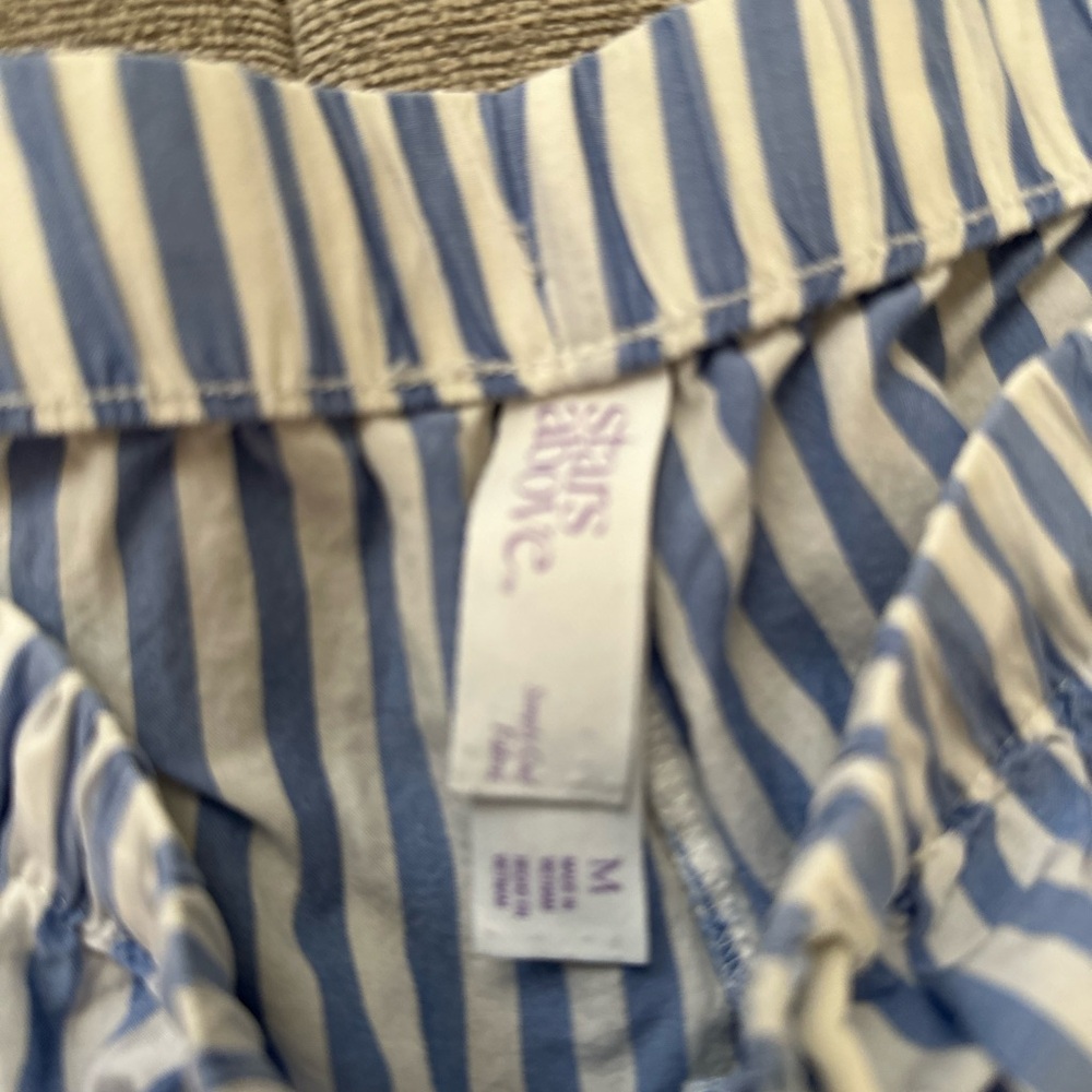 Stars Above Blue and White Striped Pajama Set - Picture 5 of 7